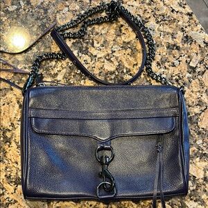 Rebecca Minkoff Purple Crossbody Bag with Braided Strap